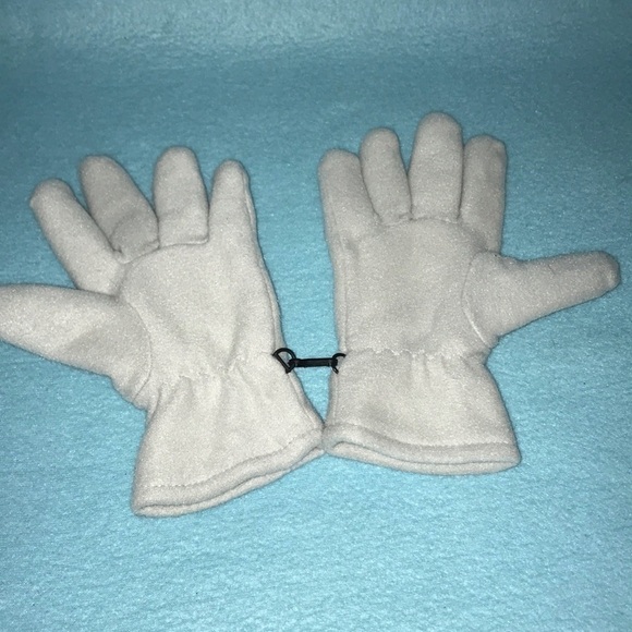 Gloves- embroidered soft fleece hook together clasp NEW size M/L - Picture 4 of 5